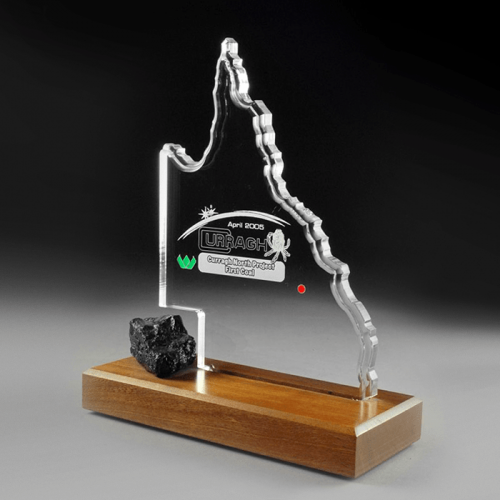 Wesfarmers Curragh Coal Project Momento in Timber and Acrylic