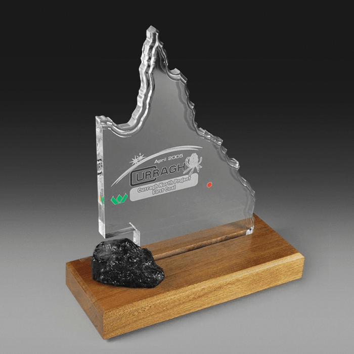 Wesfarmers Curragh Coal Project Momento in Timber and Acrylic - Image 2