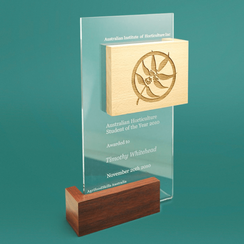 Horticulture Australia Award in Acrylic and Solid Timber