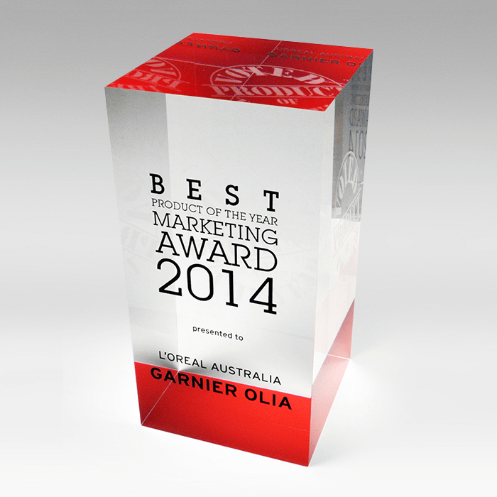 Product of The Year Marketing Award as Solid Clear Acrylic Tower - Image 2