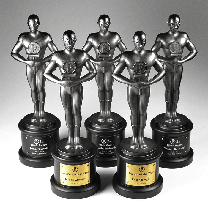 Place Estate Agents Prestigious Placeman Award Metal Sculptures - Image 2