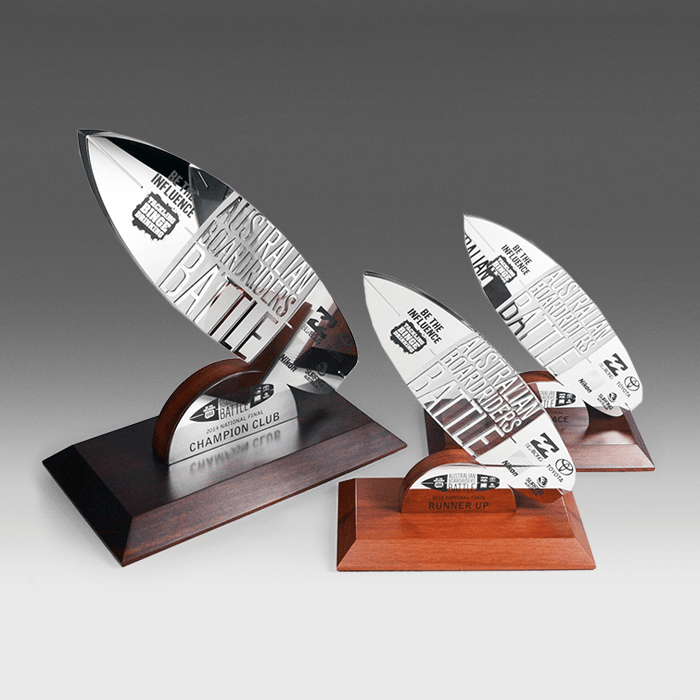 Surfing Australia Boardriders Battle Champions as Polished Stainless on Timber - Image 2