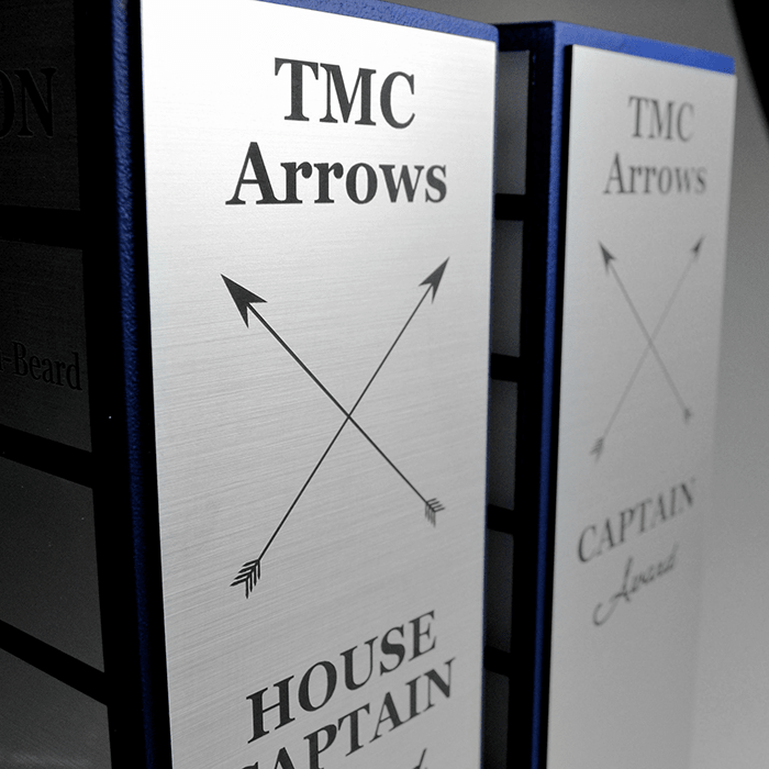 Tamborine Mountain College Custom Perpetual Trophy in Acrylic and Metal - Image 3