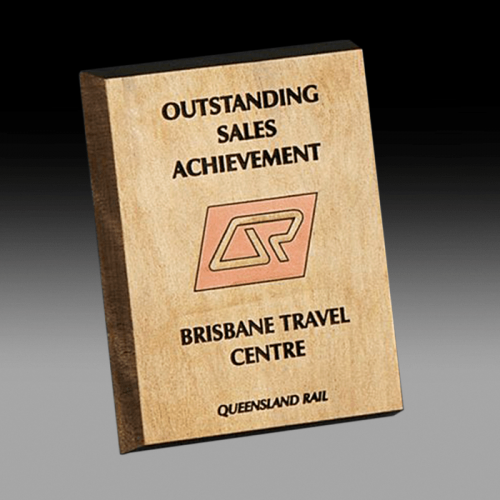 Solid Timber Plaque NMA