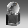 Spinning World Globe Crystal Award OAGL80