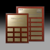 Classic Rosewood Perpetaul Plaque with Gold Plates PP