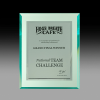 Sapphire Green Acrylic Plaque with Metallic Fascia SAPR