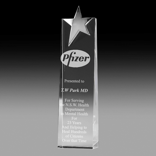 Top Star Tower Crystal Award P5442