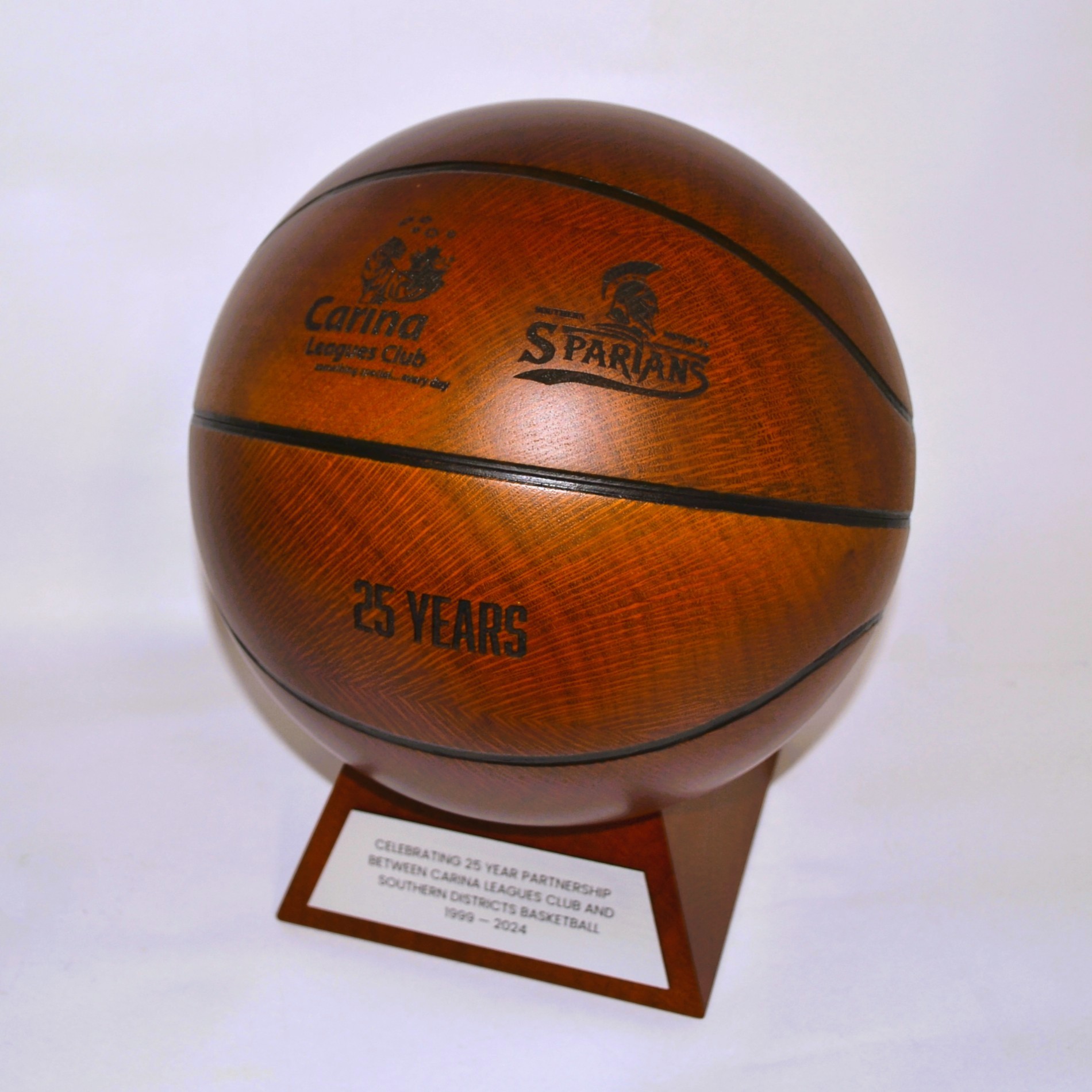 Spartans Silky Oak Basketball Award