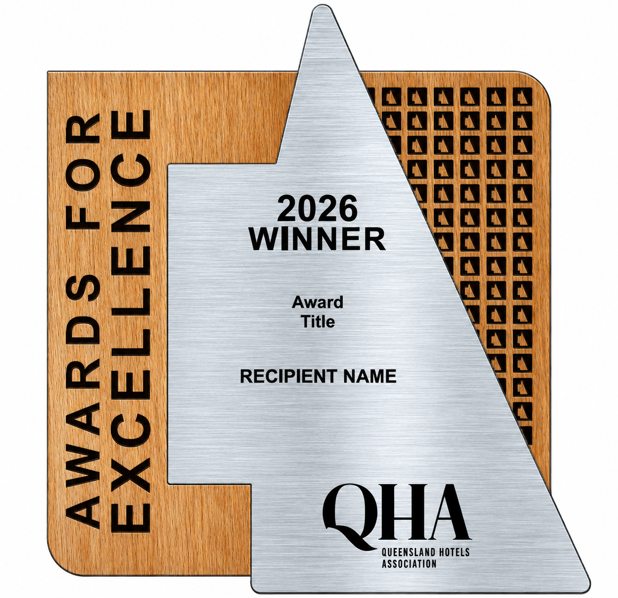 Custom Mixed-Media Timber & Stainless Steel Recognition Awards