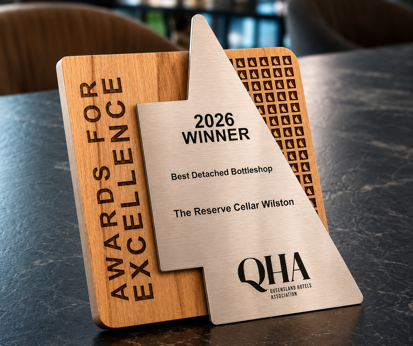 Custom Mixed-Media Timber & Stainless Steel Recognition Awards (3)
