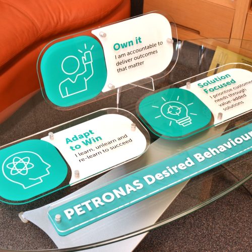 Custom Acrylic Multi-Layer Corporate Wall Signs