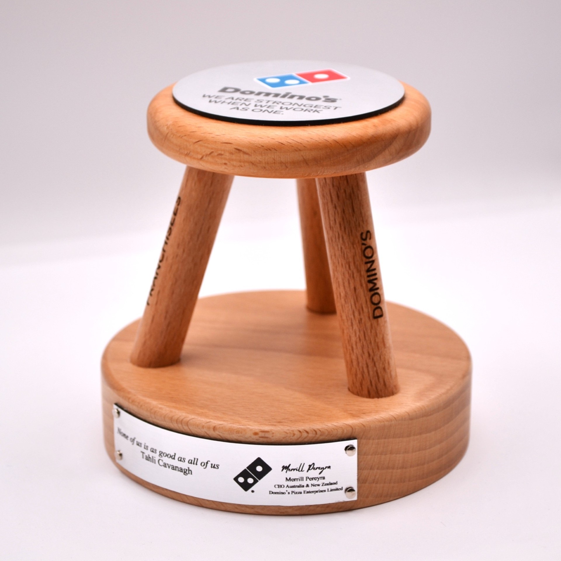 Custom Domino's Timber Award - Image 4