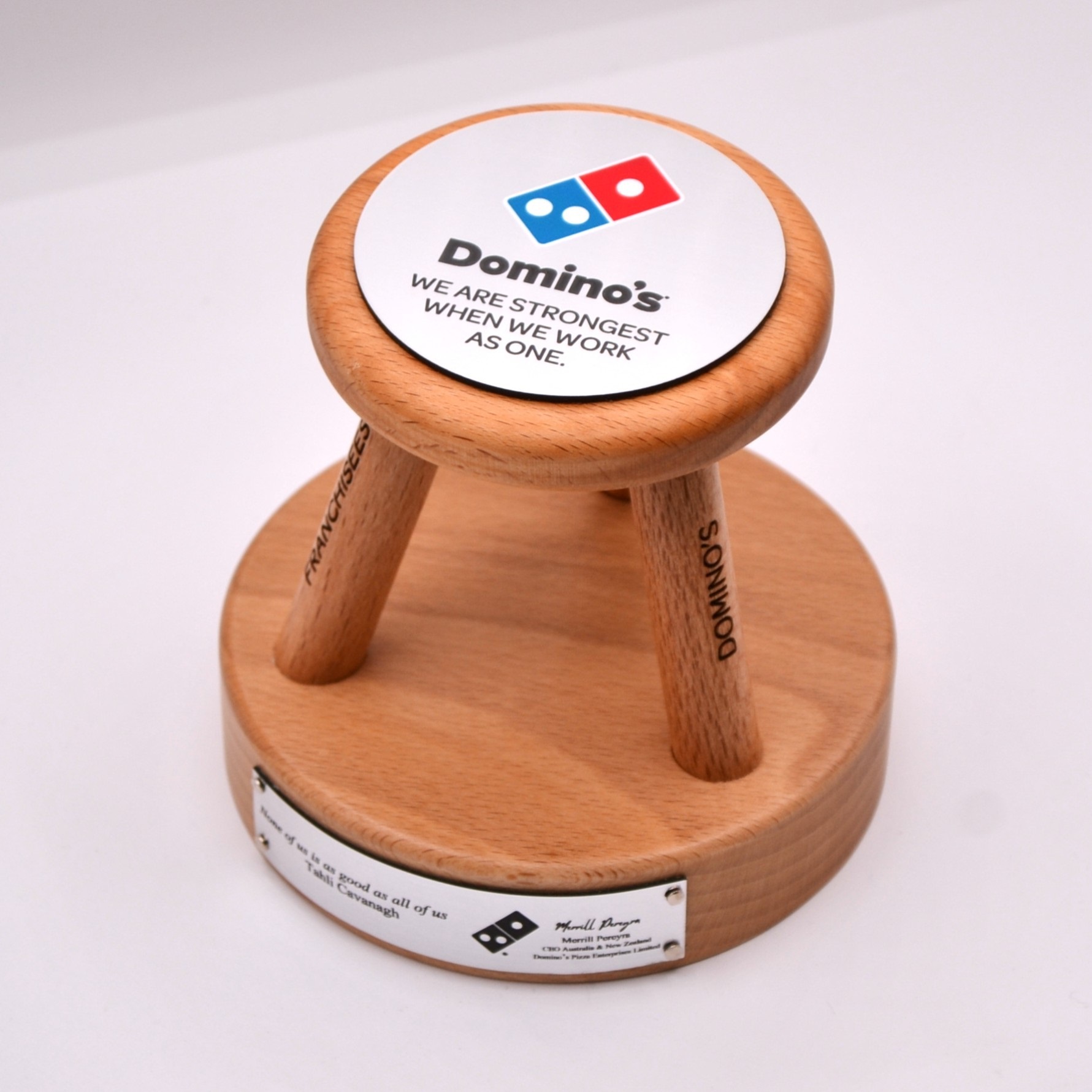 Custom Domino's Timber Award - Image 3